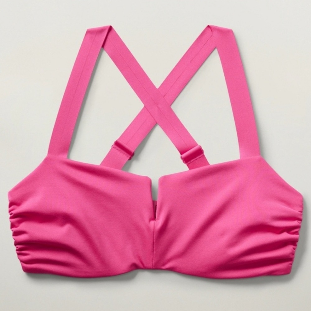 Athleta Square Neck V Bra Cup Bikini Top🖤